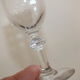 9 antique glasses in port or alcohol decorated with arabesques