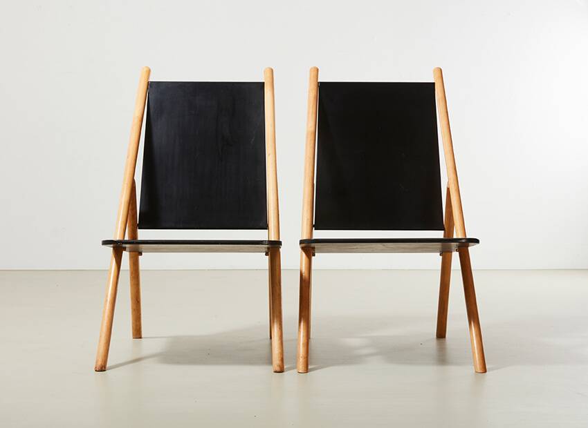Yrjo Wiherheimo & Rudi Merz Rare Pair of Pinna Lounge Chairs for Korkeakosko Oy Finland 1970s