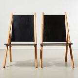 Yrjo Wiherheimo & Rudi Merz Rare Pair of Pinna Lounge Chairs for Korkeakosko Oy Finland 1970s