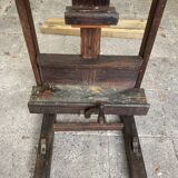 Antique hand-cranked easel