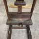 Antique hand-cranked easel