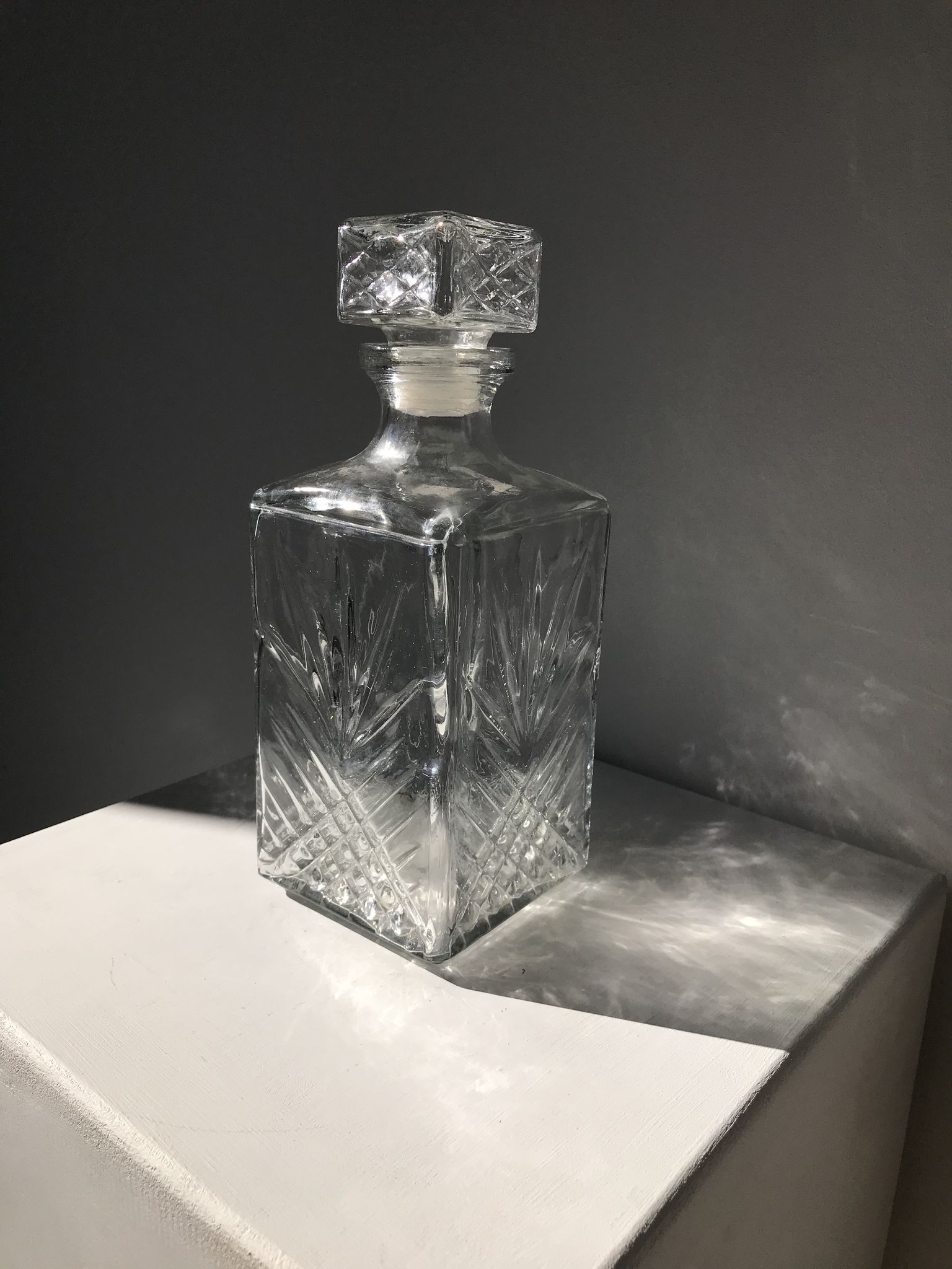Carafe à whisky en verre
