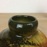 Vase boule céramique décors sapins