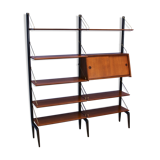 Dutch wall unit in teak by Louis van Teeffelen for WeBe, 1960s