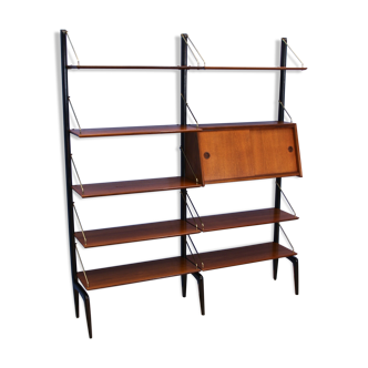 Étagère en teck par Louis van Teeffelen pour WeBe, années 1960