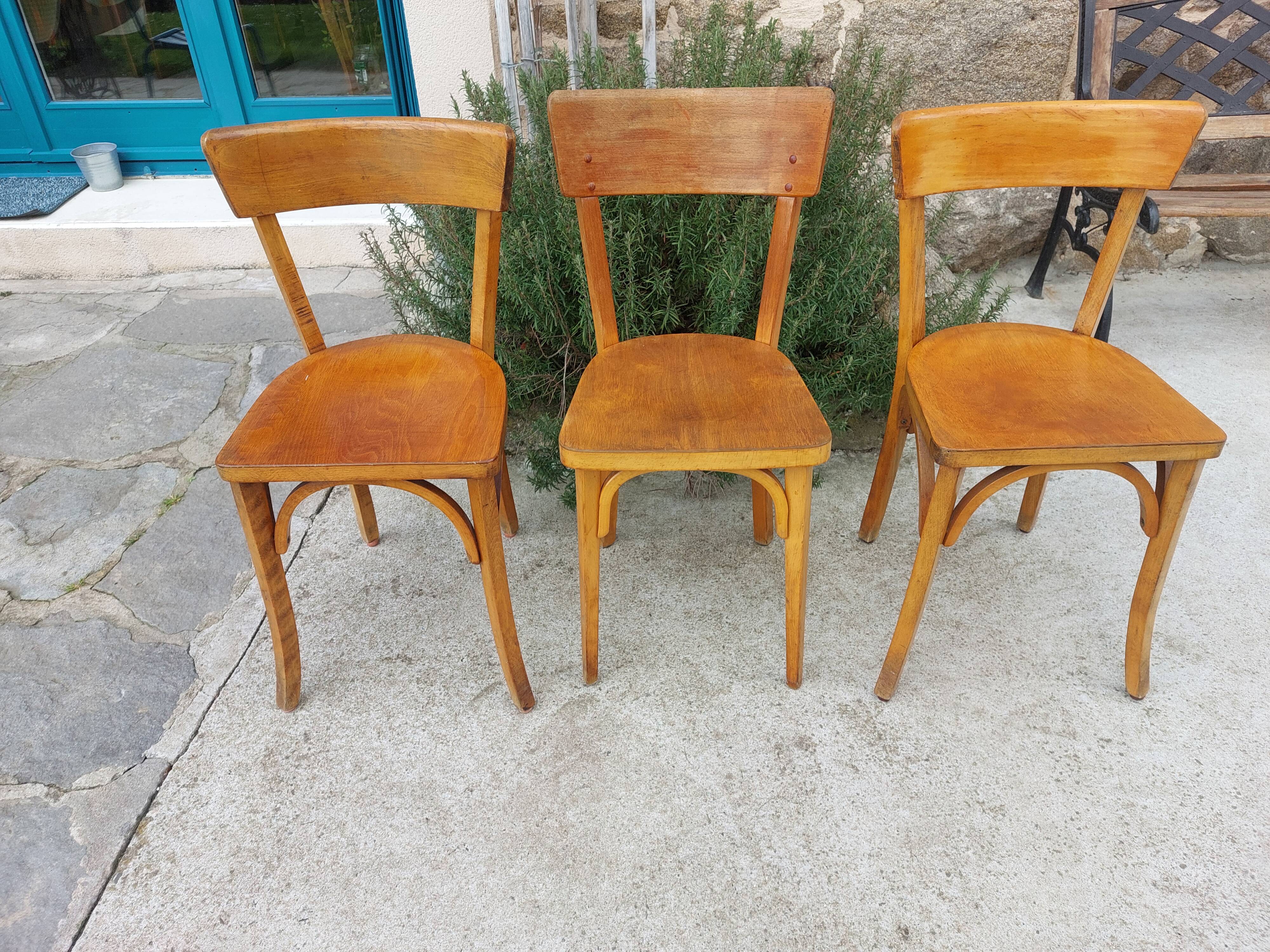 pair of Luterma bistro chairs, dark shade
