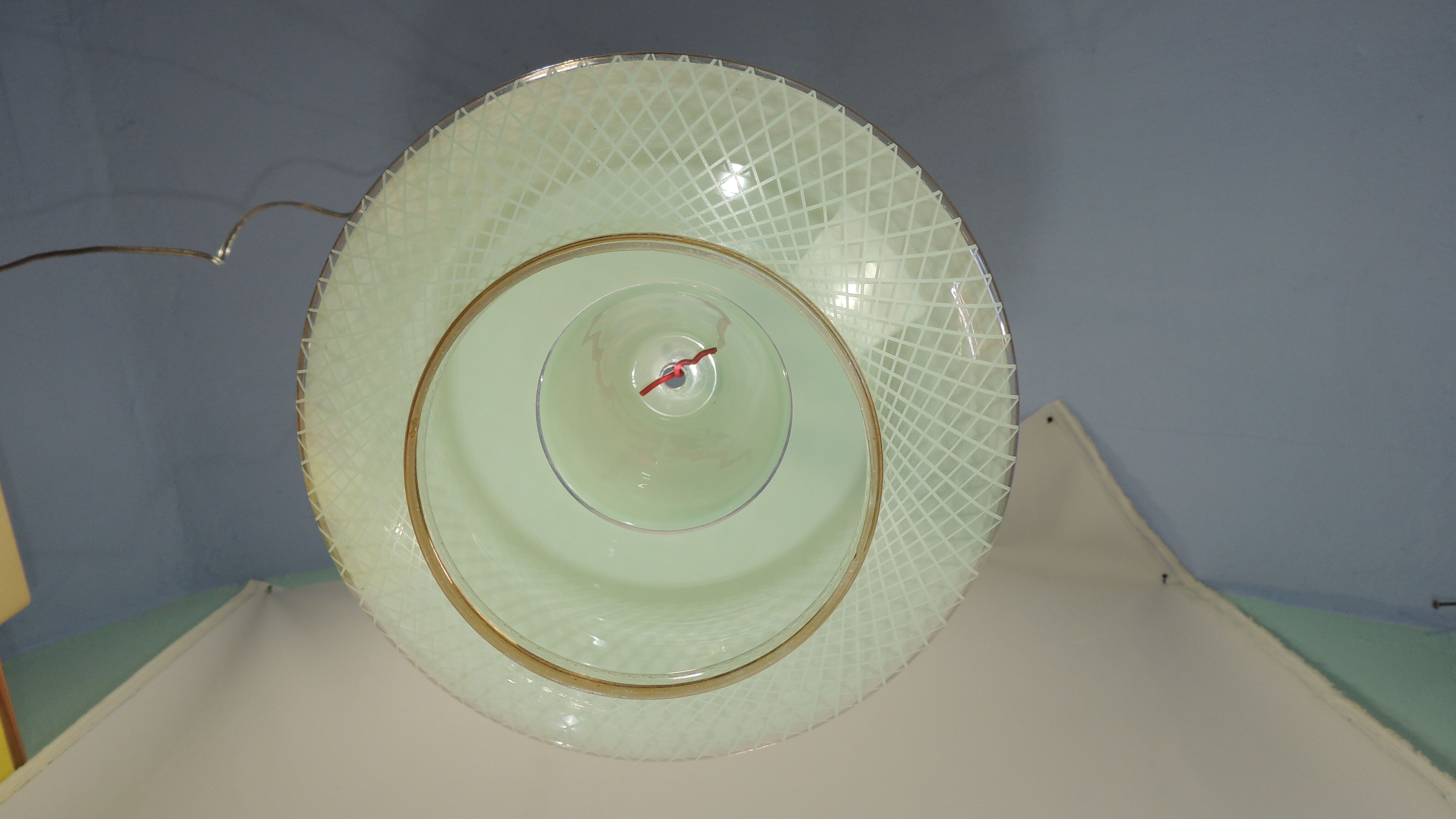 Suspension Verrine opaline vert