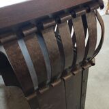 Wood and steel bar counter