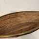 Corbeille « bateau » bambou et laiton 1970
