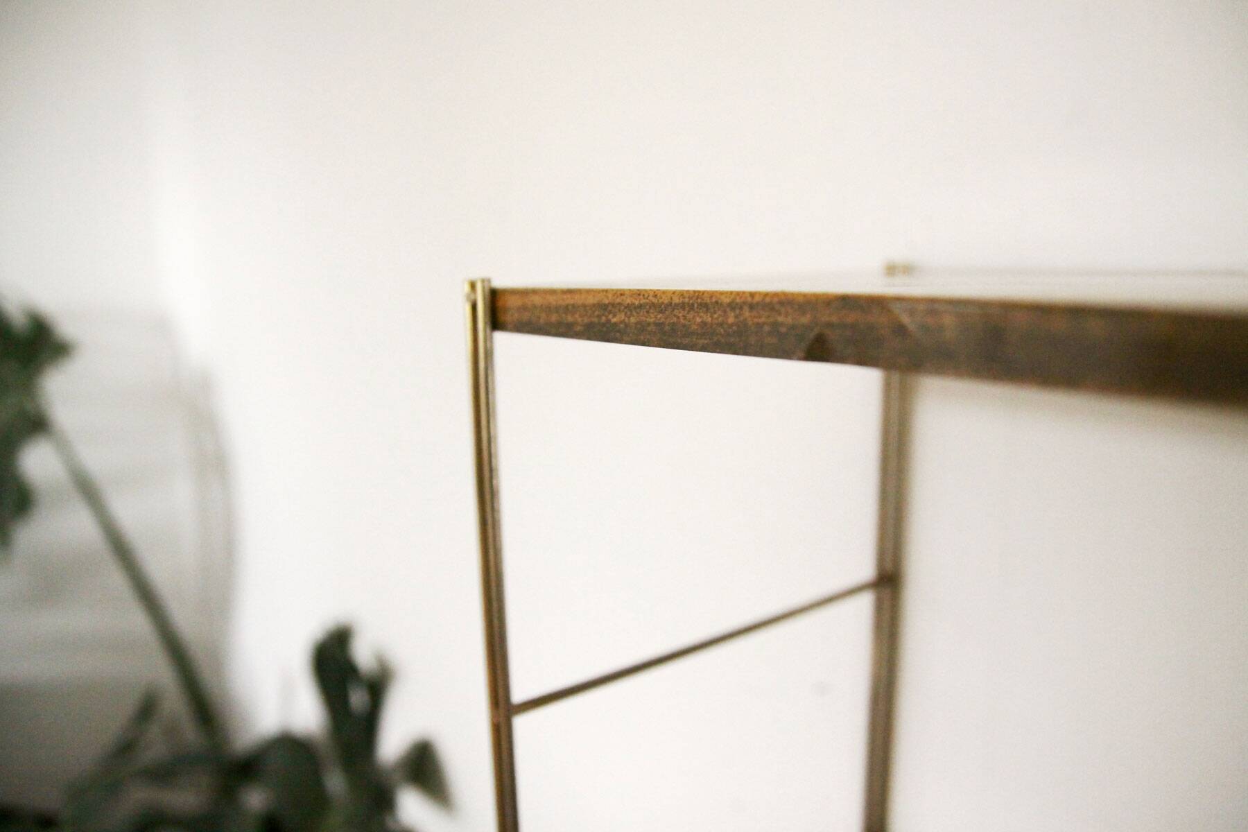 Vintage metal “string” shelf