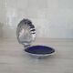 Beurrier coquillage Saint Jacques en inox et sa coupelle bleue