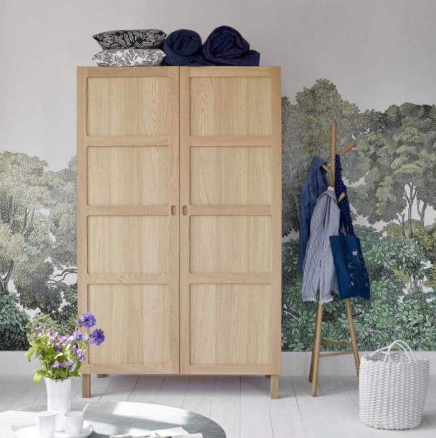Armoire 2 portes en chêne Habitat
