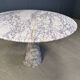 Vintage round marble dining table, 1970s