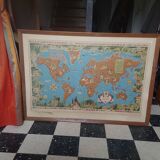Red Cross Centenary World Map by Lucien Boucher