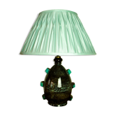 Ceramic lamp signed "Accolay Yonne" vintage