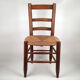 Chair wood and straw