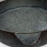 Large vintage industrial zinc basin with spout.