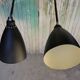 Pair of industrial arm wall lights, 60 years