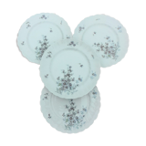 Lot of 4 flat plates, blue flowers model Gabrielle Porcelaine Limoges Bernardaud e