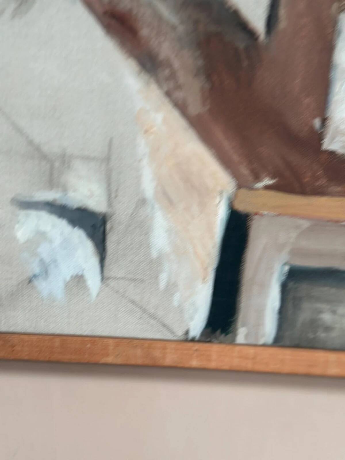 Original Swedish Oil on Canvas – “Komposition” by Arne Tengblad Vintage