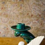 Barbotine candle holder from the 50s.