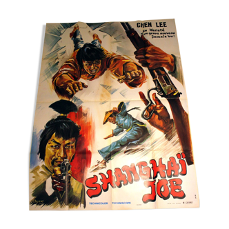 Original Western cinema poster "Shangaï Joe" 1968 Chen Lee 120x160cm