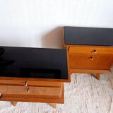 Vintage bedside tables from the 1950s.