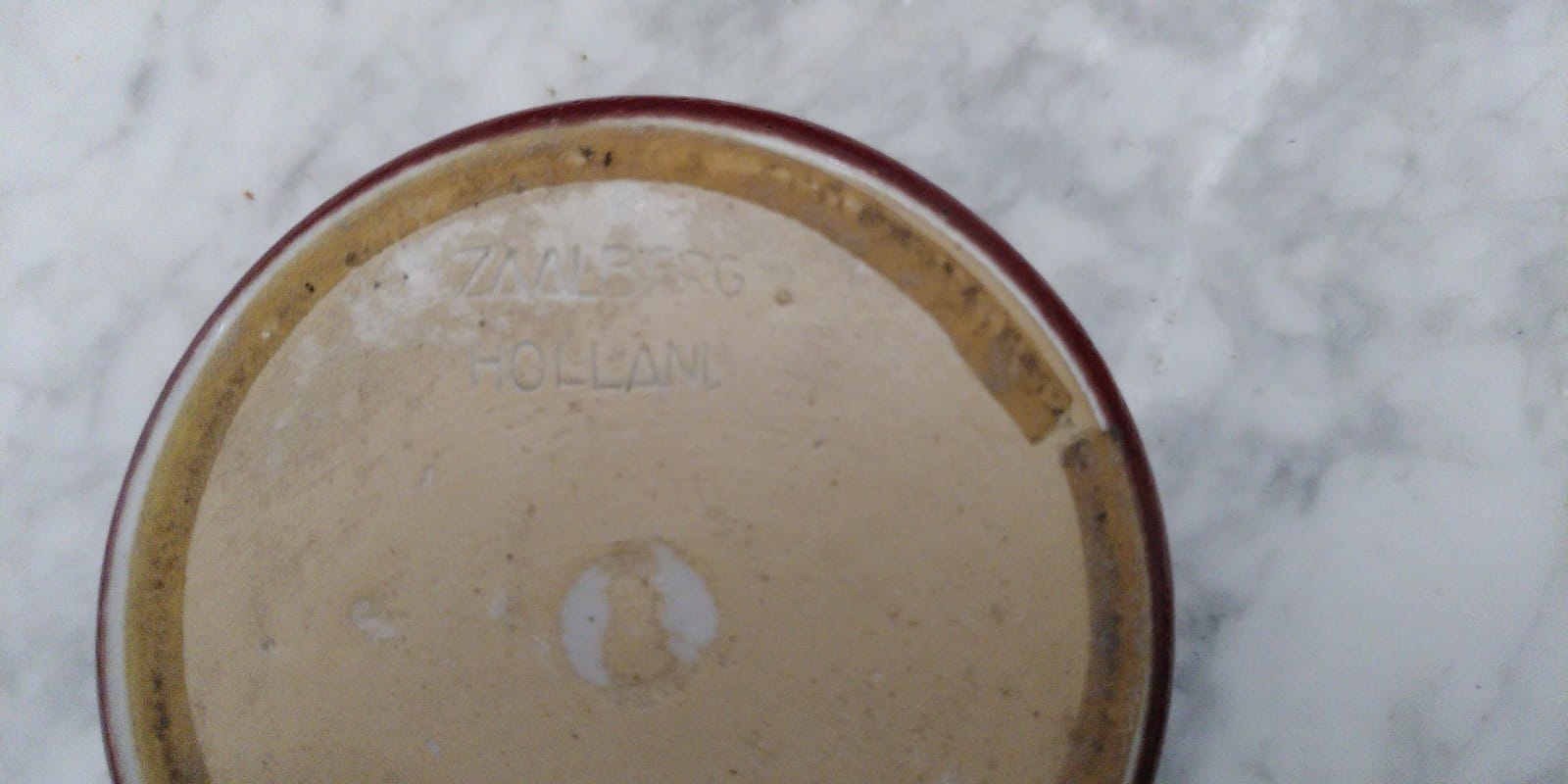 Vase Zaalberg Holland vintage 1960 red