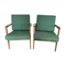 Pair of armchairs Swarzedzka Factory, 60s