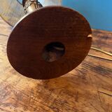 Carved wooden lamp from the 70s