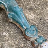 Old wrought iron garden table