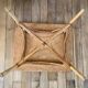 Rattan and bamboo coffee table 60s