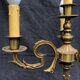 Vintage French Bronze and Brass Table Lamp: Louis XVI Style, 4-Branch C1950