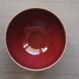 Chamotte terracotta bowl - Enamelled interior