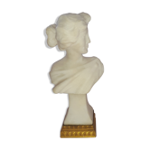 Buste en marbre blanc  Art Nouveau