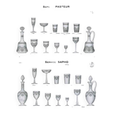 Carafe Saint-Louis en cristal taillé modèle "Sapho", 1930
