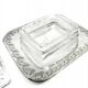 Art deco sardine container, silver-plated brass, crystal, belgium, 1930s