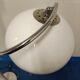 Lampadaire seventies en aluminium et chrome