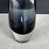 Scandinavian vintage grey glass vase