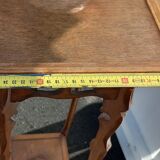 Old large beech saddle from the 1930s for plant holders
