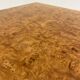 Table basse en loupe d’orme et acier, 1970