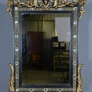 Important Mirror with Pediment, Napoleonic III period – 2nd half of the 19th century
