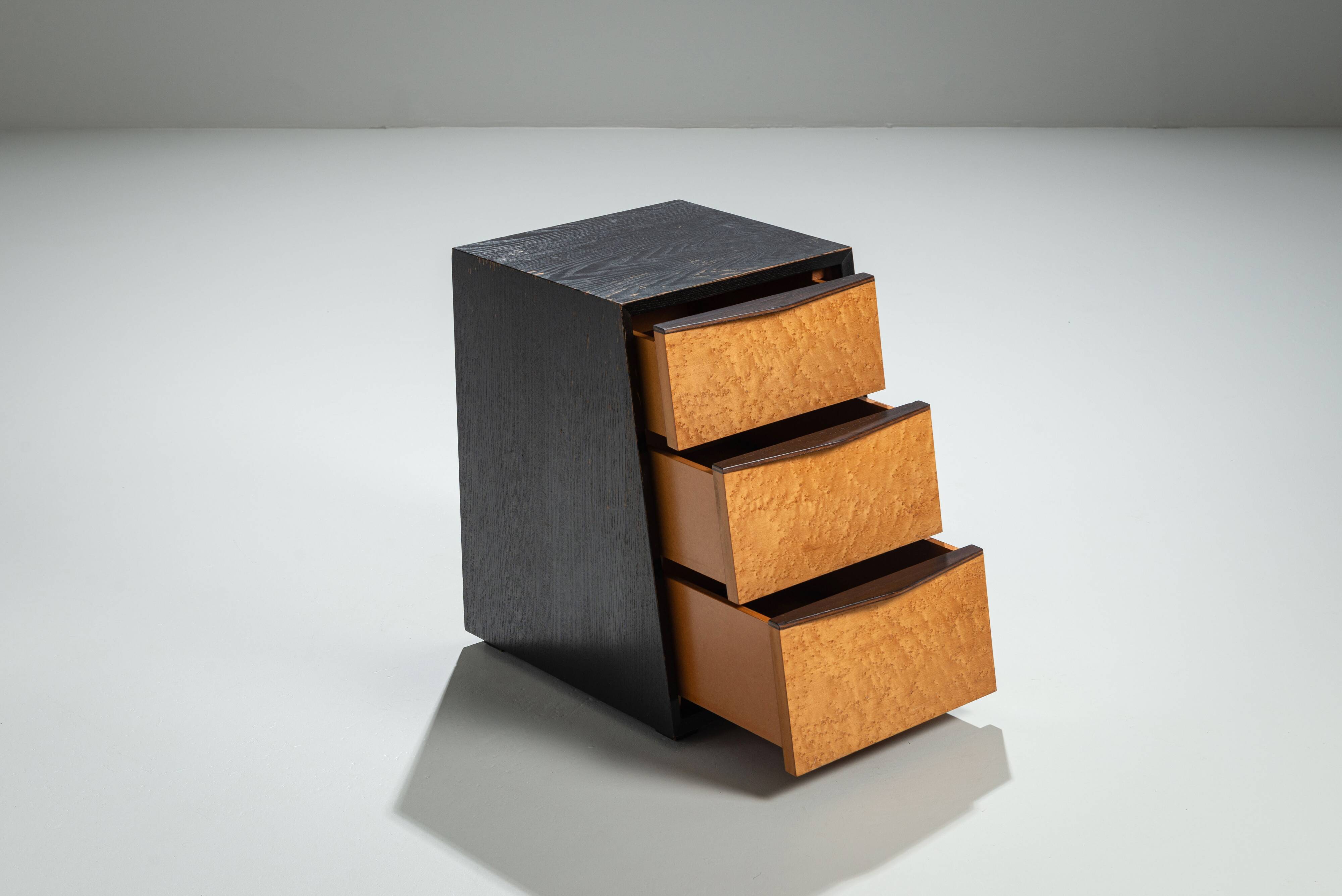 Architectural sloped chest of drawers