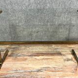 Table basse vintage en laiton doré