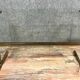 Table basse vintage en laiton doré