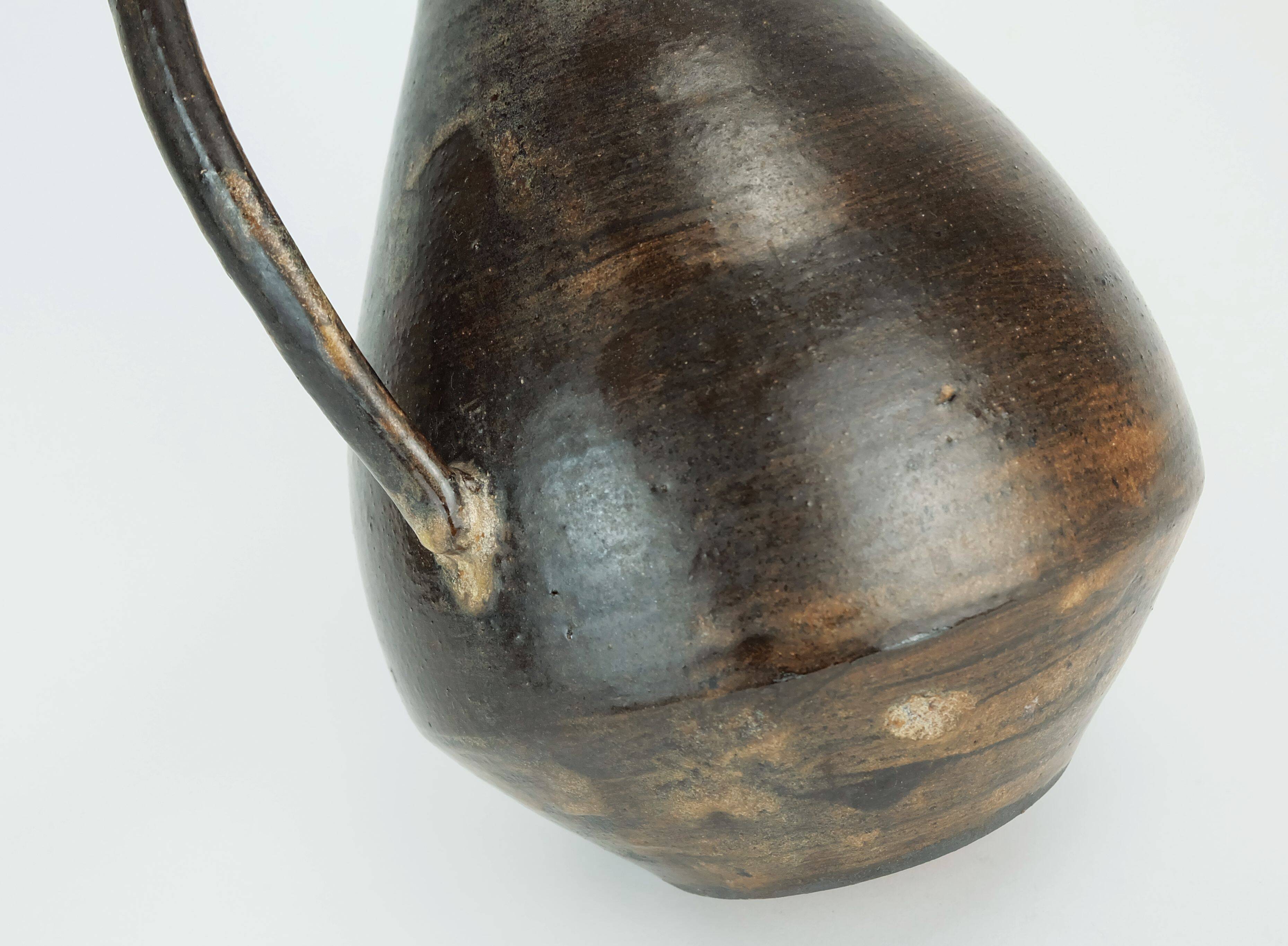 Vase en céramique moderne danoise, poterie d'atelier conny walther, danemark, années 1960-1970