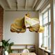Chandelier en bois rustique
