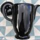 Black vintage teapot