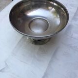 Vintage art deco cup in silver metal