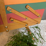 Vintage worker, sewing box feet compass